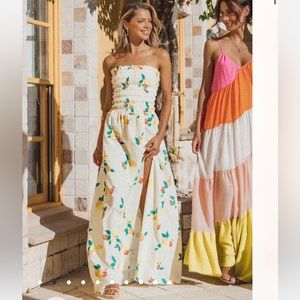 Petal and Pup Lemon Dress - M